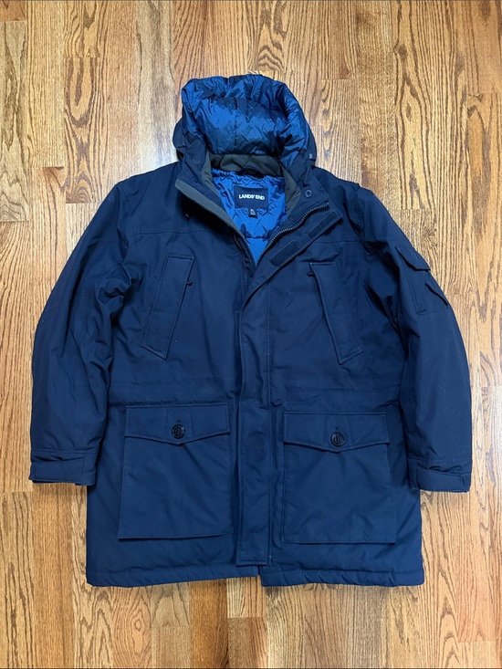 Lands' End Other - Lands' End Men's Navy Blue Puffer Parka